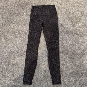 Black Lululemon Animal Print Leggings